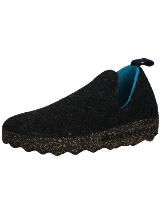 Foto van product Asportuguesas Huisschoenen antraciet / zwart gemêleerd