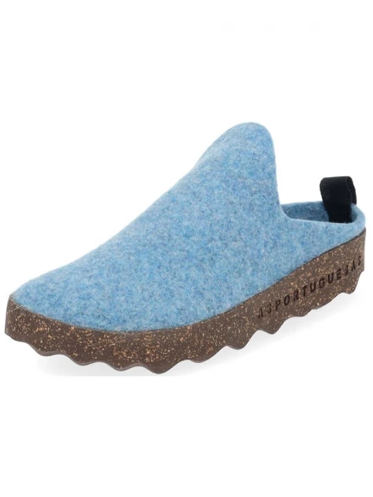 Foto van product Asportuguesas Huisschoenen lichtblauw / blauw gemêleerd