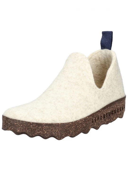 Foto van product Asportuguesas Huisschoenen wit gemêleerd