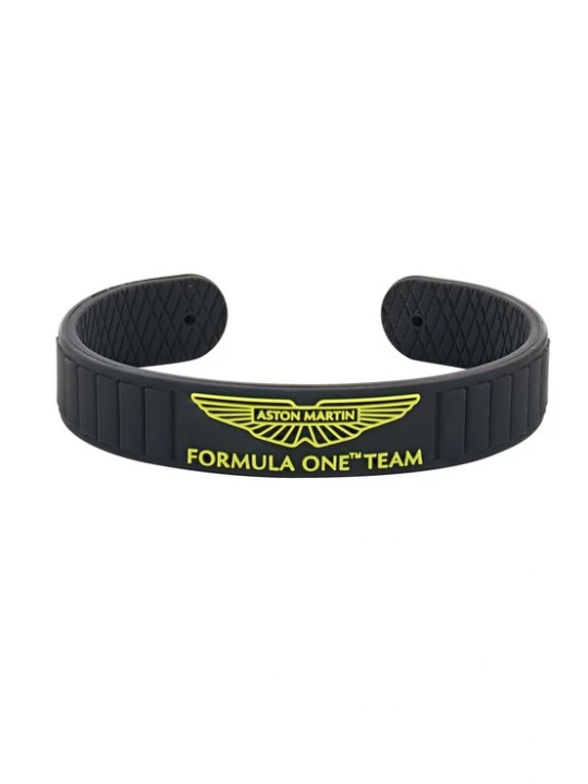 Foto van product Aston Martin Aramco Formula One™ Team Armband 'BAT' geel / zwart Aston Martin Aramco Formula One Team