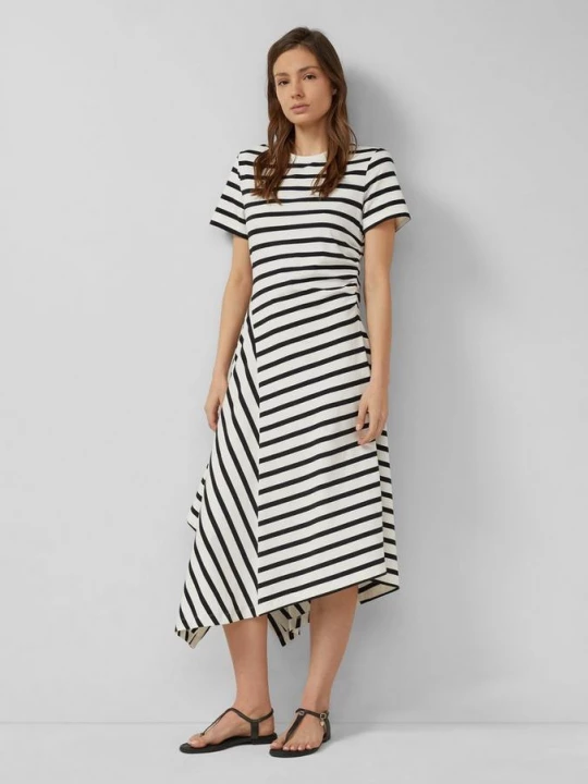 Foto van product Asymmetrische jersey jurk met plooien s.Oliver
