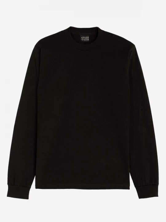 Foto van product ATELIER OF FAITH Shirt 'AOF ORIGINALS LONGSLEEVE' zwart