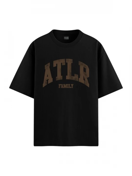 Foto van product ATELIER OF FAITH Shirt 'ATLR FAMILY ESSENTIALS' zwart