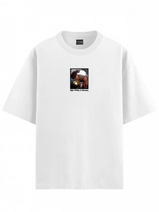 Foto van product ATELIER OF FAITH Shirt 'MJ - KID WITH A DREAM' wit