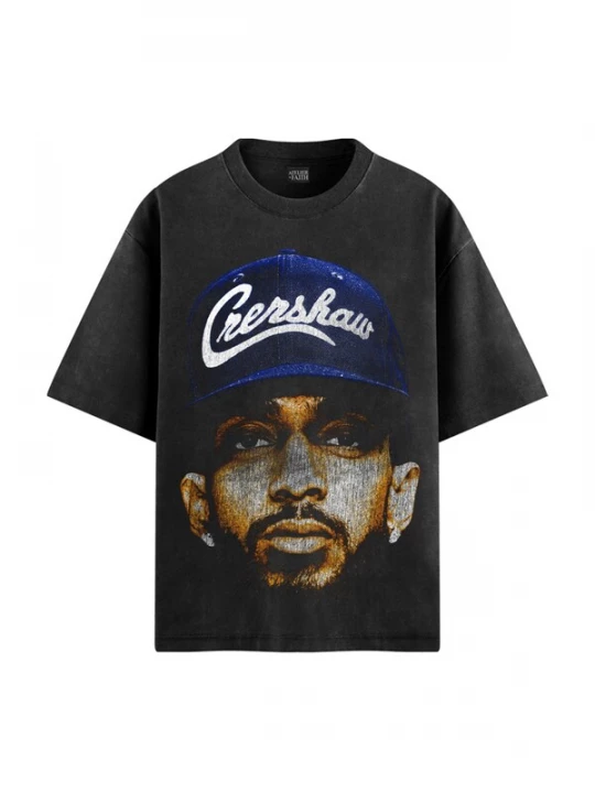 Foto van product ATELIER OF FAITH Shirt 'NIPSEY HUSSLE TEE' antraciet
