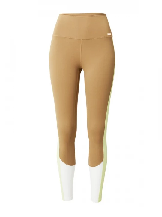 Foto van product Athlecia Sportbroek 'Sukey' bruin / neongeel / wit