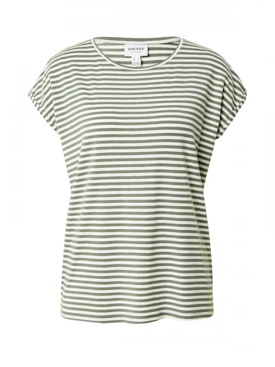 Foto van product Aware Shirt 'AVA' pastelgroen / donkergroen
