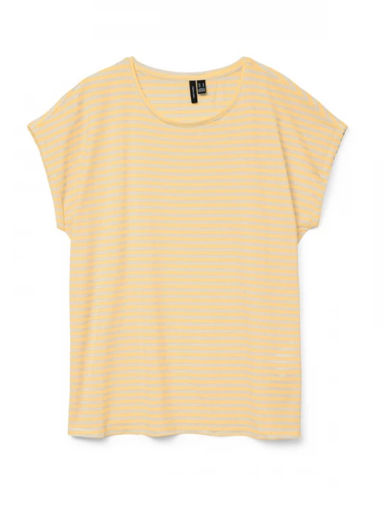 Foto van product Aware Shirt 'VMAva' geel / grijs