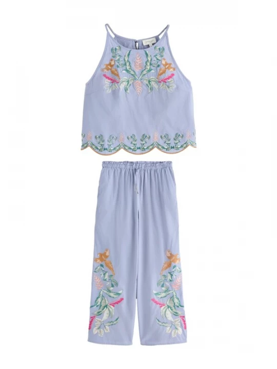 Foto van product B by Ted Baker Pyjama camel / pastelblauw / groen / pink