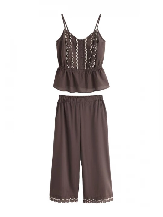 Foto van product B by Ted Baker Pyjama chocoladebruin / offwhite