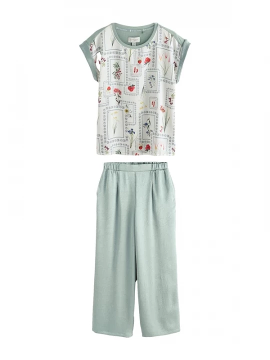 Foto van product B by Ted Baker Pyjama ecru / lichtgroen / lila / rood