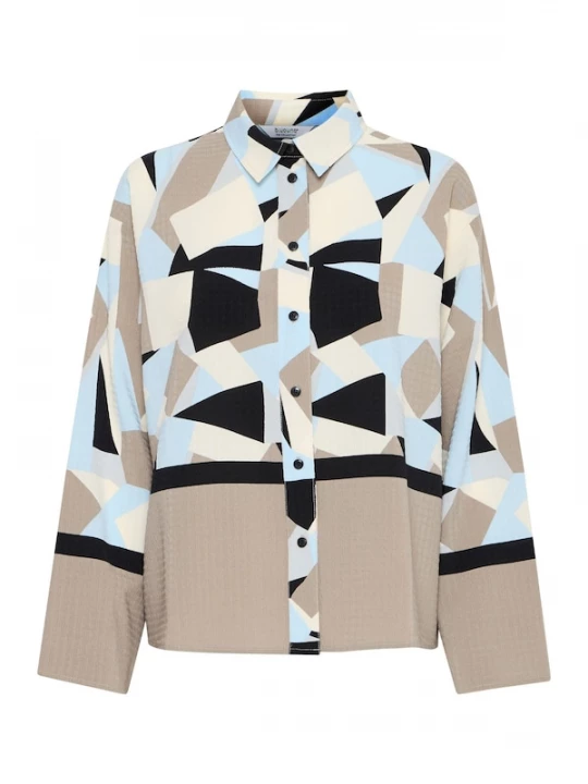 Foto van product b.young Blouse 'BYFavia' beige / zwart / wit