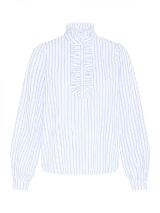 Foto van product b.young Blouse 'BYGinette' lichtblauw / wit