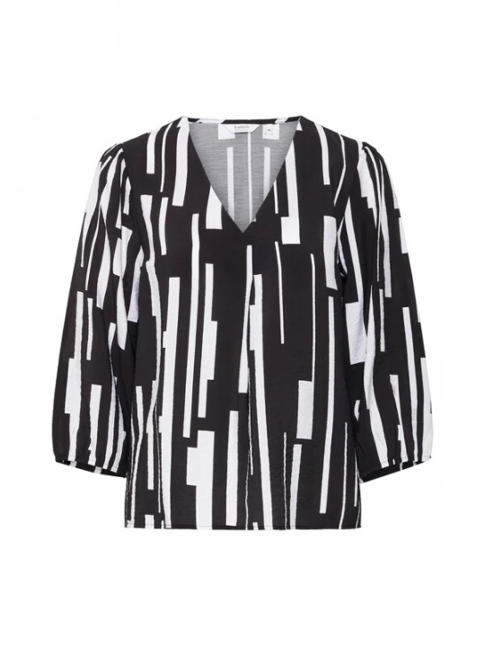 Foto van product b.young Blouse 'BYHAILEY' zwart / wit