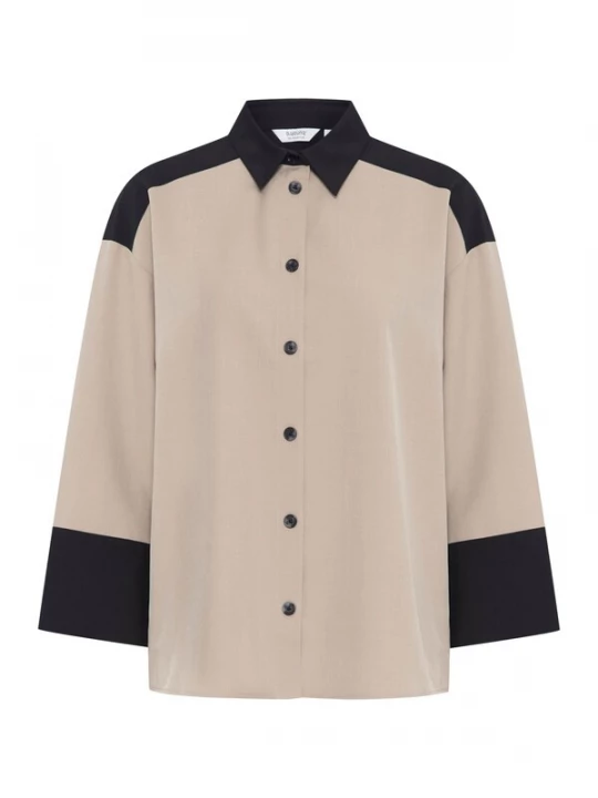 Foto van product b.young Blouse 'BYIdde' beige / zwart