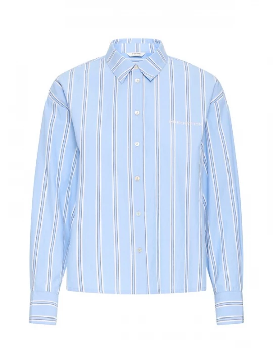 Foto van product b.young Blouse 'BYILAVA' hemelsblauw / antraciet / wit