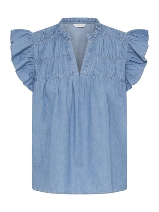 Foto van product b.young Blouse 'BYKASHE' lichtblauw