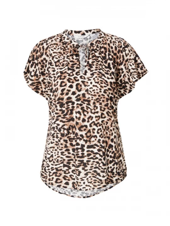 Foto van product b.young Blouse 'BYMMJOELLA' beige / lichtbruin / zwart