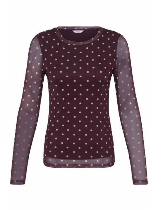 Foto van product b.young Blouse 'BYRunanna' bourgogne / wit