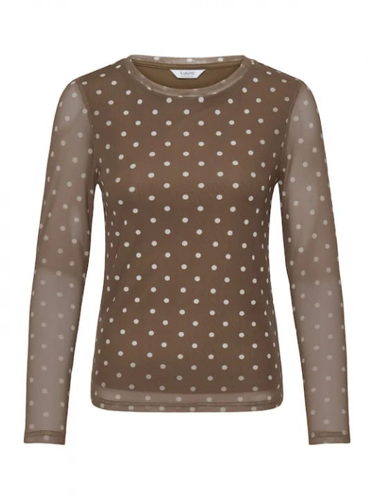 Foto van product b.young Blouse 'BYRunanna' bruin / wit