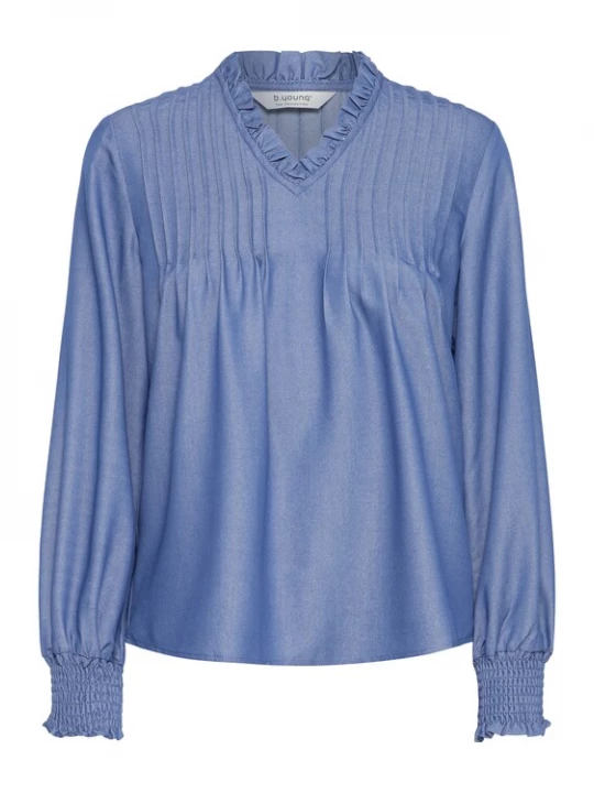 Foto van product b.young Blouse 'BYXkaoru' duifblauw