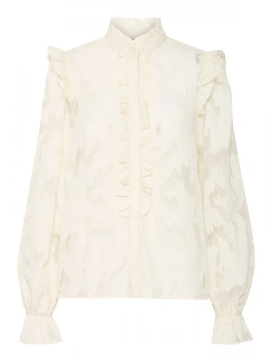Foto van product b.young Blouse 'Flor' lichtbeige