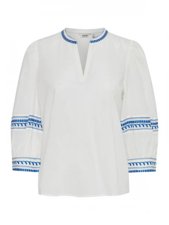 Foto van product b.young Blouse 'Jiya' blauw / wit
