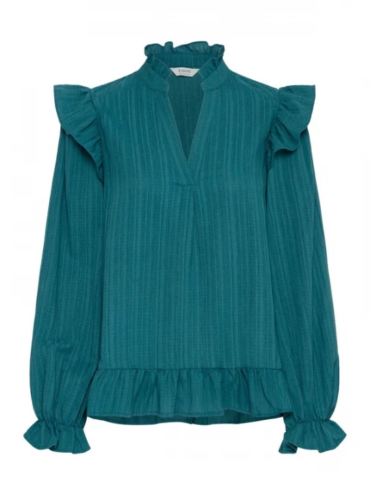 Foto van product b.young Blouse 'Juliana' cyaan blauw
