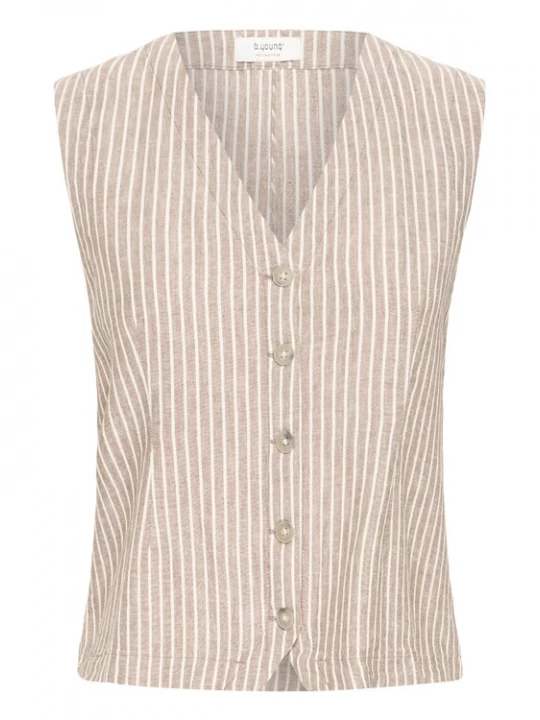 Foto van product b.young Bodywarmer beige / wit