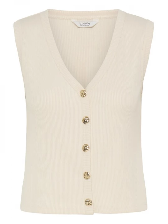 Foto van product b.young Bodywarmer 'BYRUBINA' eierschaal