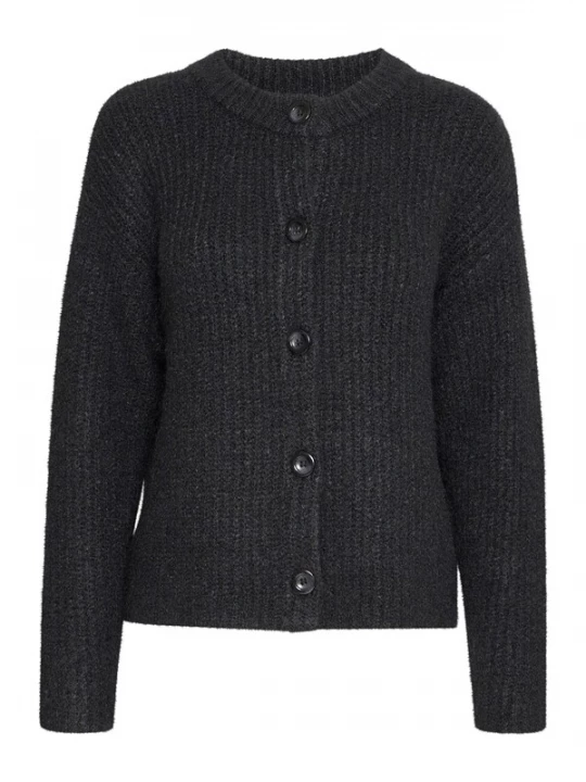 Foto van product b.young Gebreid vest ' BY MILLER ' zwart