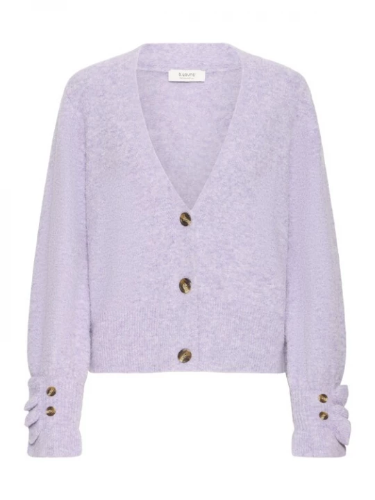 Foto van product b.young Gebreid vest 'BYOmea' pastellila