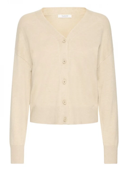 Foto van product b.young Gebreid vest ivoor