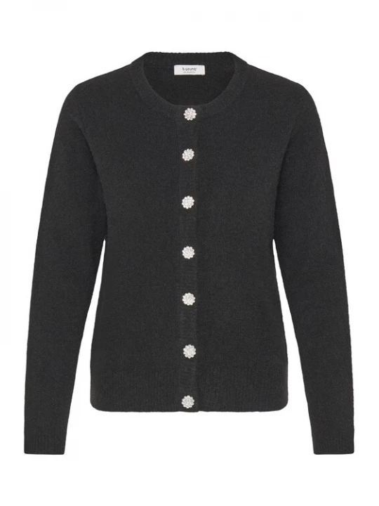 Foto van product b.young Gebreid vest 'MMINNA ' zwart