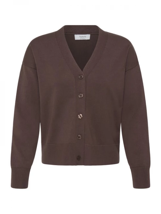 Foto van product b.young Gebreid vest 'MORLA' bruin