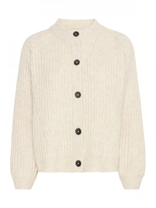 Foto van product b.young Gebreid vest 'Nello' lichtbeige