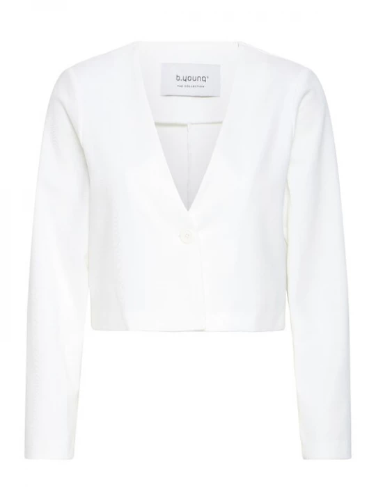 Foto van product b.young Gebreid vest 'RIZETTA' wit