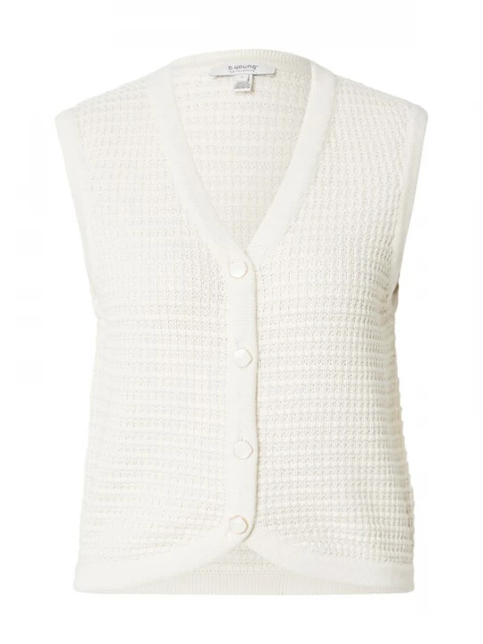 Foto van product b.young Gebreide bodywarmer 'BYMikala' crème