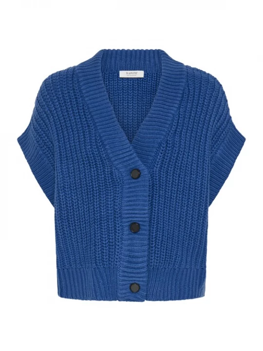 Foto van product b.young Gebreide bodywarmer 'BYOtinka' enziaan