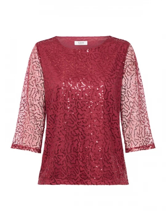 Foto van product b.young Shirt 'Soffa' donkerrood
