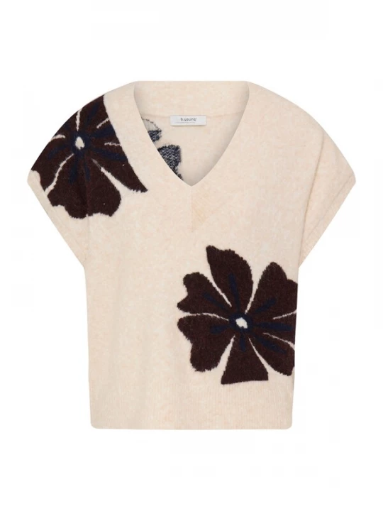 Foto van product b.young Trui 'BYOmea' chamois / navy / donkerbruin