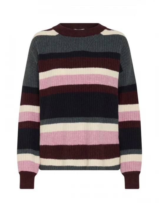 Foto van product b.young Trui 'BYONEMA' navy / grijs / bordeaux / natuurwit