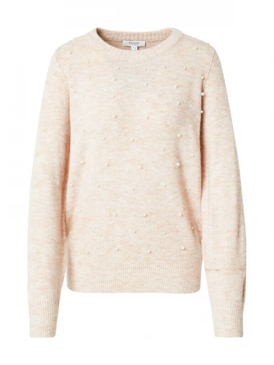Foto van product b.young Trui 'Okama' beige gemêleerd