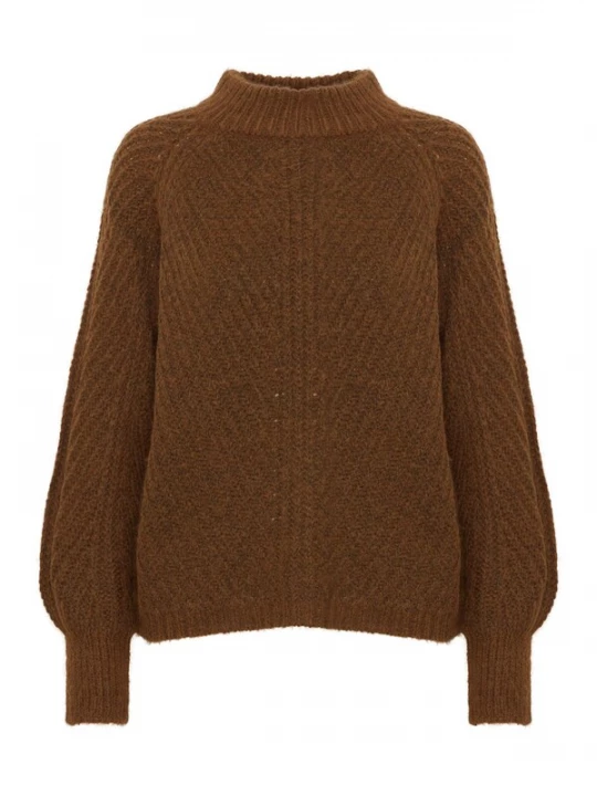 Foto van product b.young Trui 'Oksana' cognac