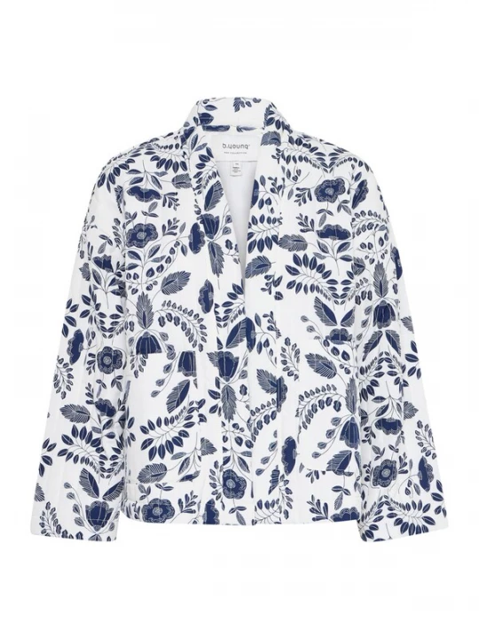 Foto van product b.young Tussenjas 'DAIMA' blauw / wit