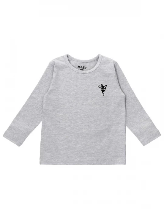 Foto van product Baby Sweets Shirt 'Fairy' grijs gemêleerd / zwart