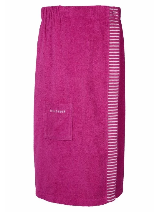 Foto van product Badjas Schiesser donkerroze