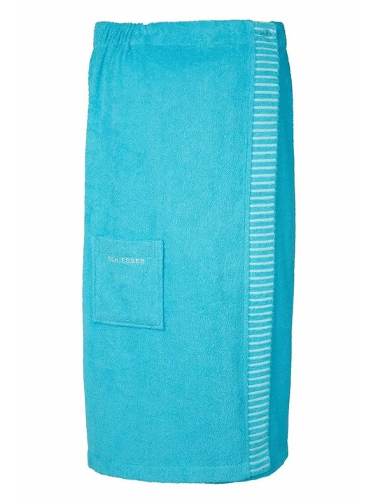 Foto van product Badjas Schiesser turquoise
