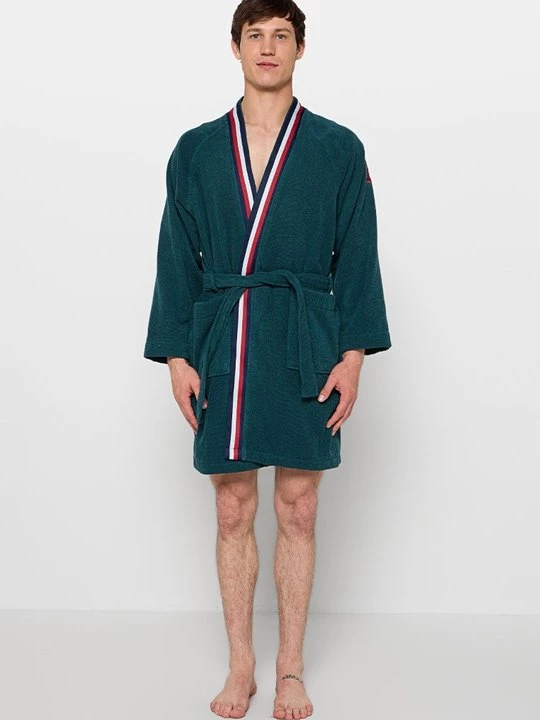Foto van product Badjas Tommy Hilfiger donkergroen