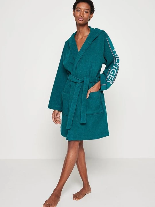 Foto van product Badjas Tommy Hilfiger petrol